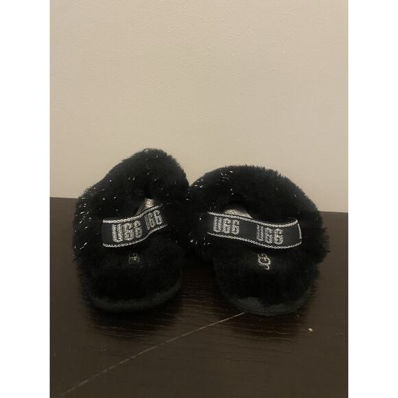 UGG Fluff Yeah Slide Black Toddler Size‎ 4-5 - Picture 3 of 4
